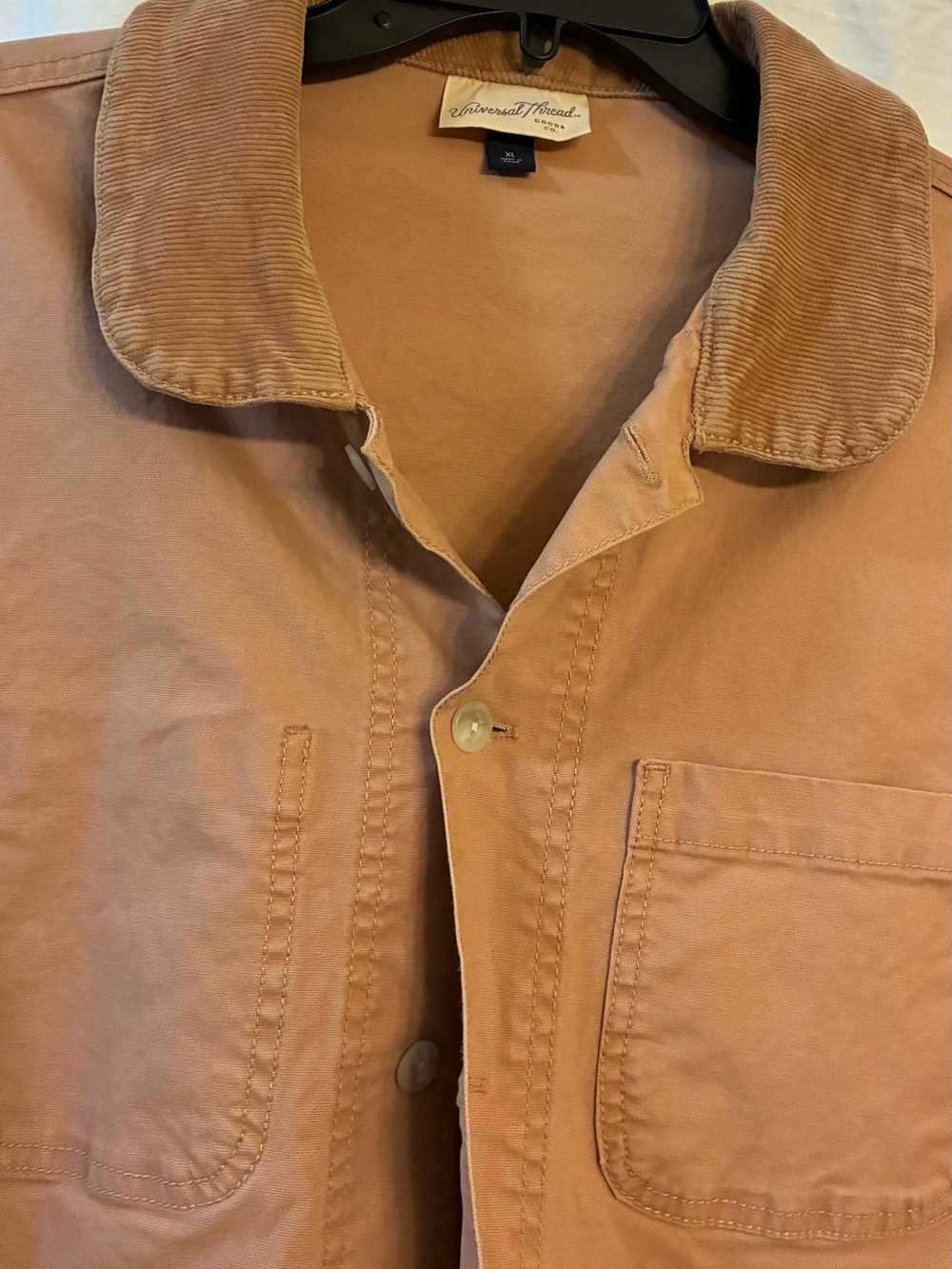 Barn Jacket 98% Cotton w/Corduroy Color. Universal Threads XL. NWOT. Camel-Tan - Picture 7 of 13